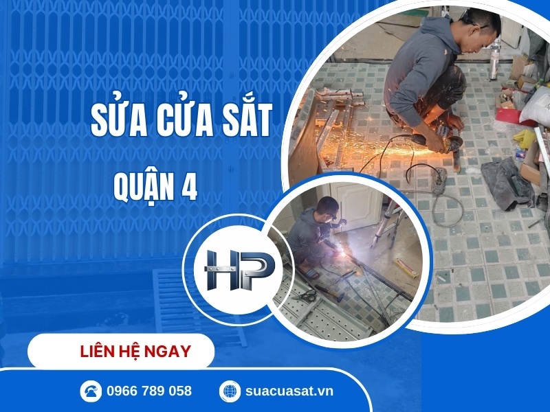 Sửa Cửa Sắt Tại Nhà Quận 4 PHỤC VỤ 24/24 UY TÍN, GIÁ RẺ, NHANH CHÓNG